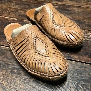Artisan Tan Leather Women's Slip-On Loafers